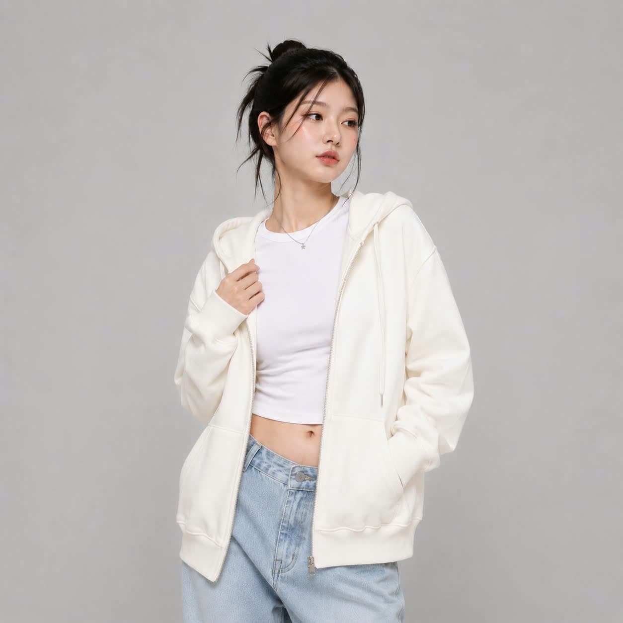 Áo Hoodie Full Zip Nữ